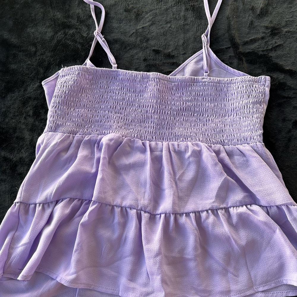 Pink Rose Light Purple Tiered Camisole - Picture 5 of 5